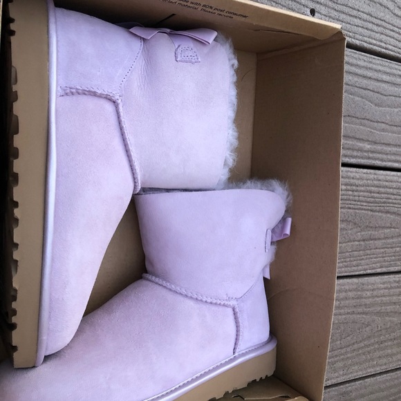 NIB UGG W Mini Bailey Bow II Metallic Wimens sz u - Picture 6 of 7